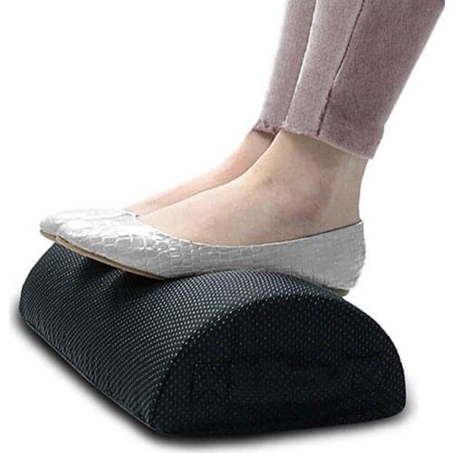 Promotion! Comfort Foot Rest Pillow Cushion Memory Foam Under Office Desk Half Cylinder Home Foot Relax Pain Relief Relaxing Cus