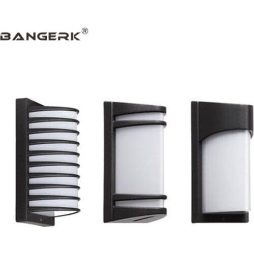 Aluminium Outdoor Wall Lamp Waterproof LED Porch Light Modern Wall Sconce Lights Garden Aisle Balcony Home Decor Lighting