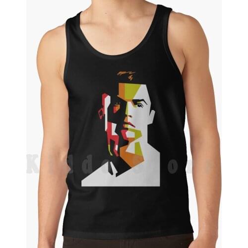 C.ronaldo From In Wpap Tank Tops Vest 100% Cotton Wpap Ronaldo Cr Christiano Portugal Italy Italian Football Soccer