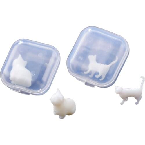Diy Resin Sealed Filling Crystal Epoxy Micro-landscape Sitting and Standing Cat Accessories Ornaments Cat Model Material