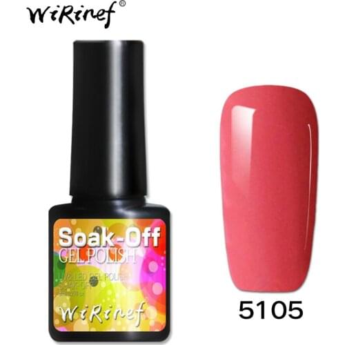 WiRinef Pure Colors Gel Varnish Nail 8ML Nail Art UV Lacquer Need Base Top Gel Nail Polish Nail Art For A Manicure