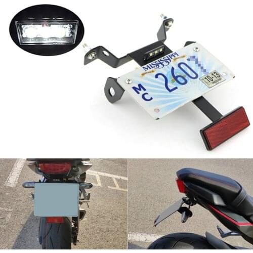 Tail Tidy Fender Eliminator Fit For Honda CB650R CBR650R 2019 2020 Aluminum Rear License Plate Mount Holder with Tail Reflector