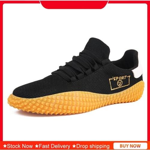 Large Size Mesh Light Weight Male Sneakers Mens Sport Shoes for Mens Running Men Sports Shoes Black Jogging Sneackers GME-1977