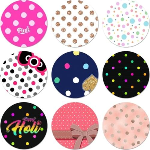 58mm Polka Dots Fashion Icons Pins Badge Decoration Brooches Metal Badges For Backpack Decoration