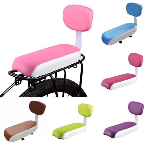 MTB Mountain Bike Bicycle Rear Seat Sponge Cushion Saddle Chair with Backrest Soft comfort Bicycle Rear Seat cushion