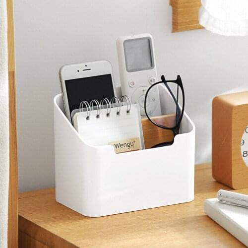 Desktop remote control storage box Multifunctional plastic storage box for home and office Creative sorting box