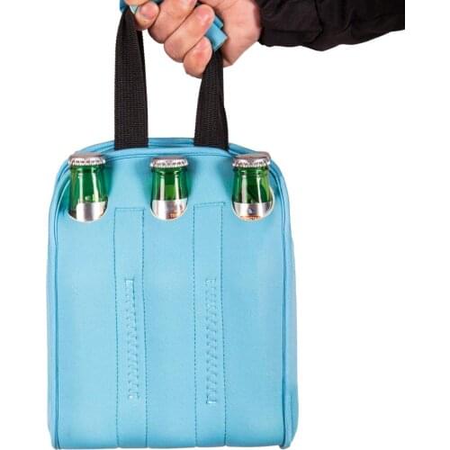 Neoprene picnic bag,lunch bag ,use insulated six pack cooler bag, portable beer bottle cooler when you fishing ,hiking