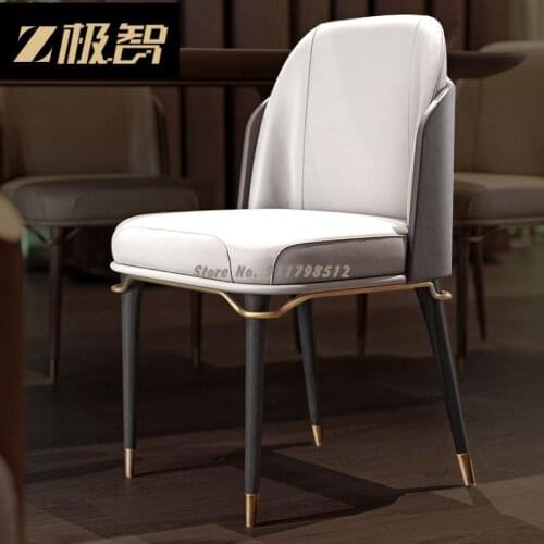 Nordic light luxury dining chair modern minimalist casual back chair net red makeup chair home restaurant dining table stool