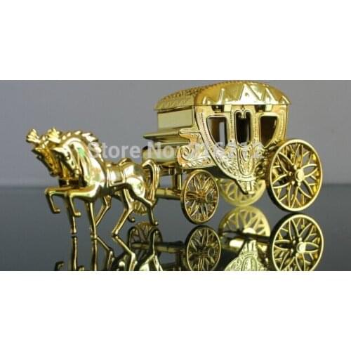 New Arrive Sillver plastic carriage box wedding candy box chocolate box