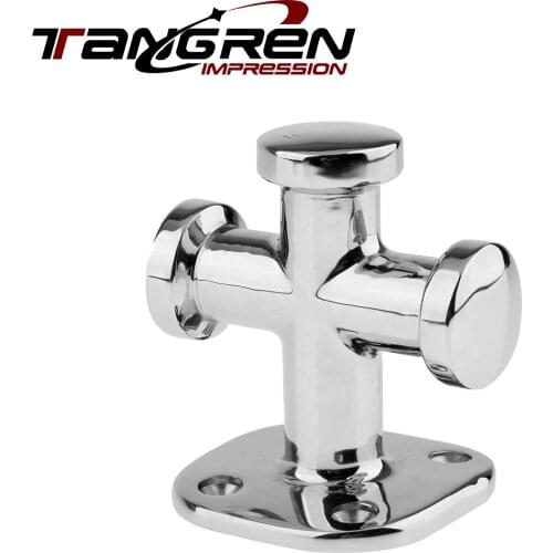 Customized 316 stainless steel heavy-duty single cross small bollard cable bolt bollard yacht bollard ship accessories marin