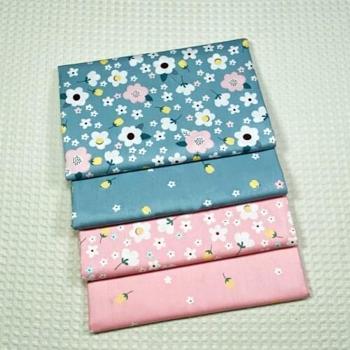 160x50cm Floral Embellishment Twill Cotton Printed Sewing Fabric Handmade Bedding Clothes Decorative Cloth