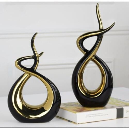 Modern European ceramic villain decoration living room decoration home decoration handicraft office room jewelry wedding gifts