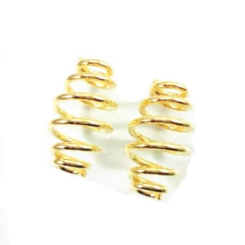 2Pcs Gold 3" Barrel Coiled Solo Seat Springs Motorcycle For Harley Sportster XL 1200 883 Yamaha Honda Kawasaki Suzuki