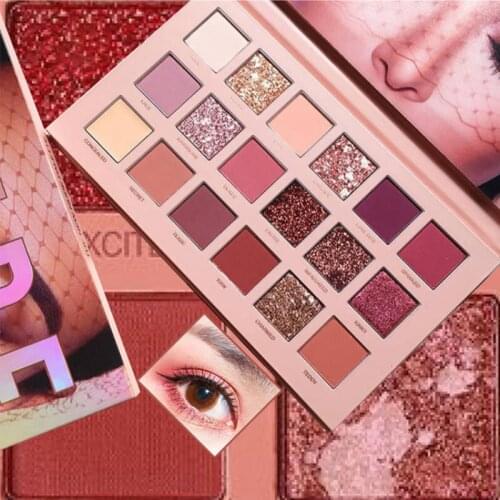 DAMO 18 Color Long Lasting Mineral Powder Matte Eye Shadow Makeup Cosmetic Kit Waterproof Nude Glitter Eyeshadow Shimmer Palette