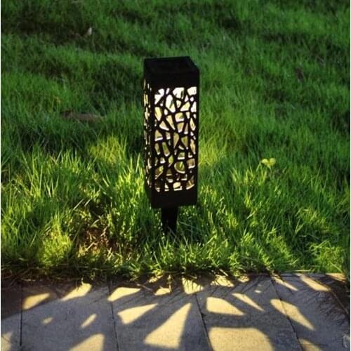 Led Solar Light For Garden Decoration Lawn Lamp Outdoor Home Pathway Light Sensor Waterproof Street hollow Lamps Solar Lighting
