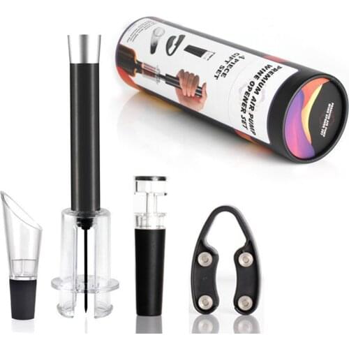 Air Pump Pressure Vacuum Corkscrew Wine Bottle Opener Stainless Steel Cork Out Tool Wine Opener Bar Accessories Kitchen Tools