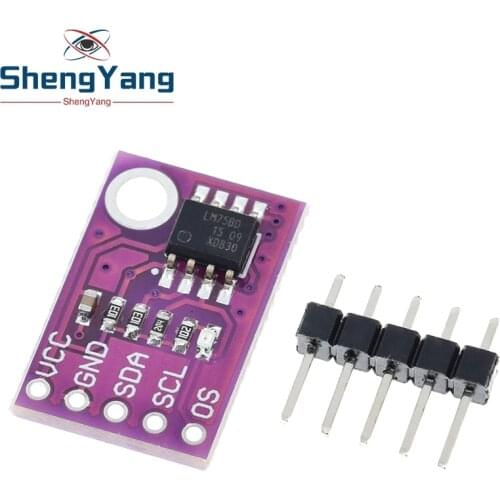 LM75 LM75A Temperature Sensor High Speed I2C Interface High Precision Development Board Module For Arduino