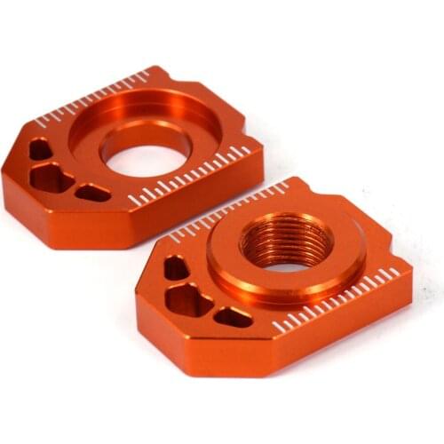 Motorcycle CNC Rear Adjuster Axle Block Chain For KTM SX SXF XC XCF EXC EXCF XCW XCFW 85 125 150 200 250 300 350 450 525 530