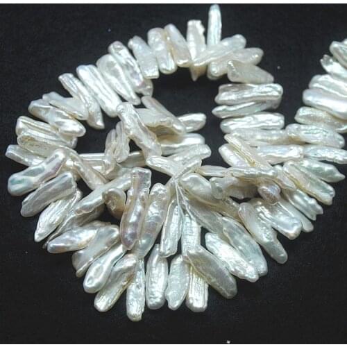 1 strand length natural cultured freshwater pearl biwa pearl irregular shape pearl strings size 10-15mm freshwater pearl beads