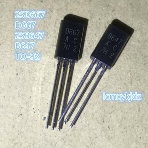 1Pai'r/Lot , B647 D667 2SB647 2SD667 1Pair(2SB647AC +1PCS+ 2SD667AC +1PCS) ,New Original Product New original fast delivery