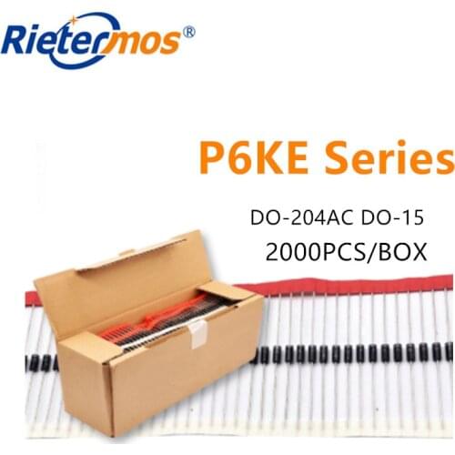 2000PCS DO-15 P6KE100A P6KE100CA P6KE10A P6KE10CA P6KE11A P6KE11CA DO-204AC HIGH QUALITY