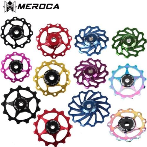 Mtb Road Bike 11T 13T Aluminum Rear Derailleur Guide Wheel Metal Bearing Ceramic Bearing Guide Wheel