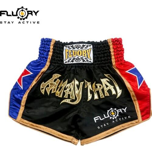 Boxing gloves and muay thai handwraps 2 colors trainning and competing unisex shorts