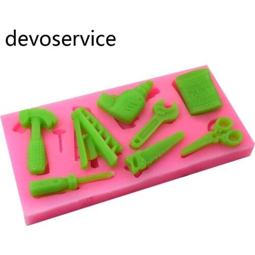 Hammer Opener Shape 3D Silicone Cake Mold DIY Fondant Gumpaste Mould Cake Decorating Tool Chocolate Soap Candy Sugarcraft Moulds