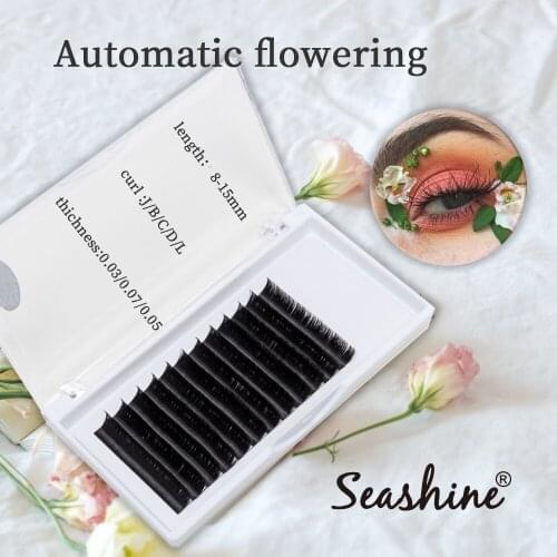 Hand Made SEASHINE Individual Lashes Volume Lashes Premade Fans Easy Fans Flowering Eyelashes Extension Beautiful Soft Lashes