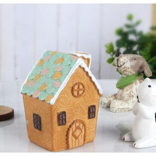 Mini size Resin 3D House Craft ForHome Christmas Decoration Craft Kit Kids Gift BJ0006