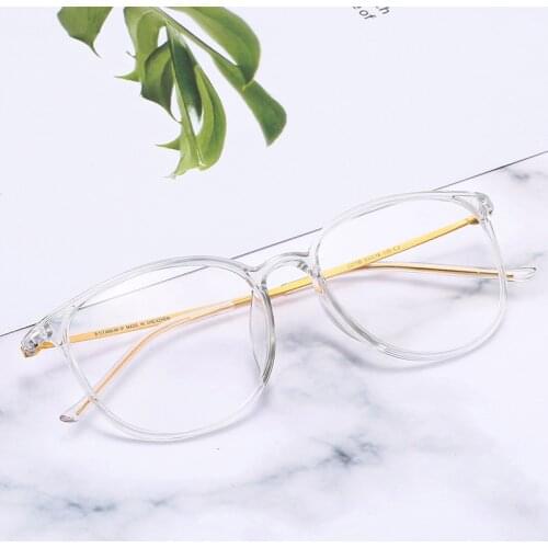 Men and Women Models of Pure Titanium Glasses Frames Transparent Glasses Frame Ultra-light TR Frame Cat Eye Glasses