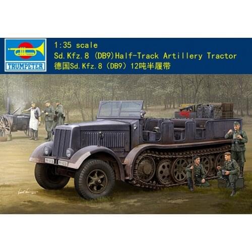 Trumpeter 09538 1/35 Sd.Kfz.8 (DB9) Half-Track Artillery Tractor Plastic Model