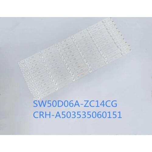 HI QUALITY LED strip 6 lamp for Telefunken TF-LED50S13T2 SW50D06A-ZC14CG-02 SW500M05 50S9 k50 k50j pptv 50c2s CRH-A503535060151