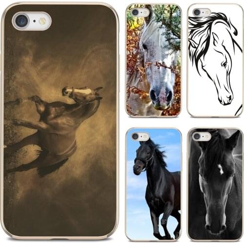 Silicone Phone Covers For Samsung Galaxy A9 A8 Star Lite A3 A5 A7 A6 Plus 2018 2015 2016 2017 Horse Black Animal