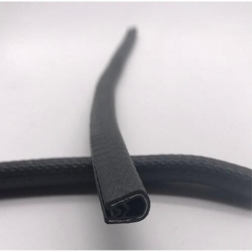 U Style Rubber Edge Trim Black Seal Protector Guard Pillar Strip w/ Metal Inside For Car Van Boat Truck Bonnet