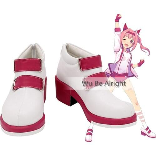 Umamusume: Pretty Derby Haru Urara Anime Cosplay Shoes Boots Halloween Costume Carnival Party Accessories Custom Made For Unisex