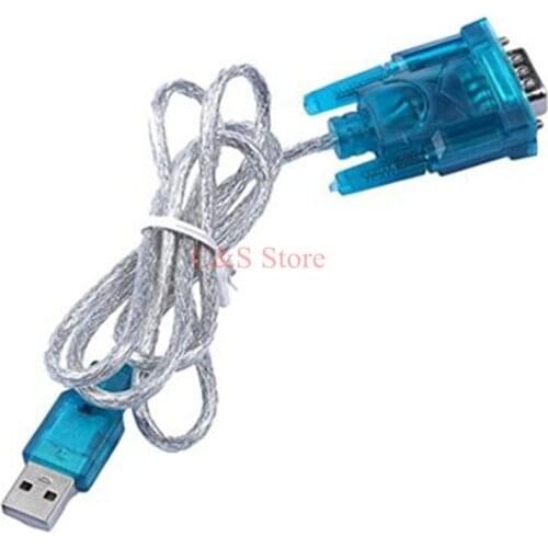 1pcs HL-340 New USB to RS232 COM Port Serial PDA 9 pin DB9 Cable Adapter support for Windows7-64