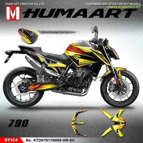 HUMAART Complete Graphics Motorcycle Decal Custom Vinyl Wrap Stickers for 890 2020 2021
