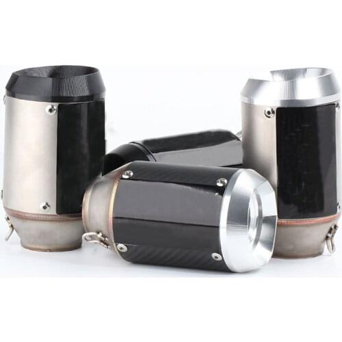 51mm Inlet Motorcyle Exhaust Pipe Exhaust Exhaust Exhaust Silencer For Z1000 Z750 Z800 NINJA250 Tmax530 ATV