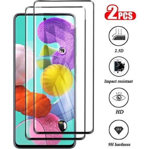 2Pcs for samsung a51 screen protector glass for samsung a71 a31 sansum m31 soft tempered glass on galaxy a21s protective film