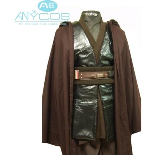 Star Cosplay Anakin Skywalker Costume Uniform Cape TUNIC Outfit Cloak Robe Men Movie Halloween Cosplay Costume Custom Made