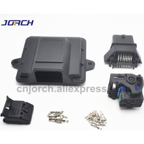 1 kit set 32pin way ECU automotive plastic enclosure box case motor car ECU controller with auto molex connectors
