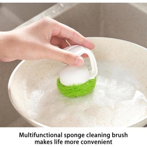 1pc Clean Ball Handle Cleaning Brush Hang Pot Bowl Kitchen Cleaning Multipurpose Kitchen Tools For Home Kitchen Hotel Bathroom