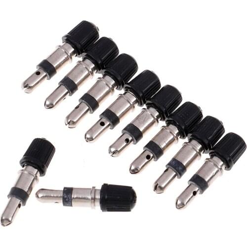 10 pcs Bicycle Valve Presta Core Removable German Without Tubes Tubeless Copper