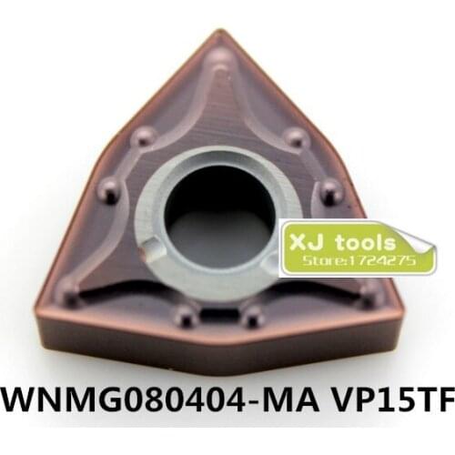 10pcs WNMG080404-MA VP15TF/WNMG080408-MA VP15TF carbide inserts for MWLNR/WWLNR,Turning Blades for Steel and Stainless Steel