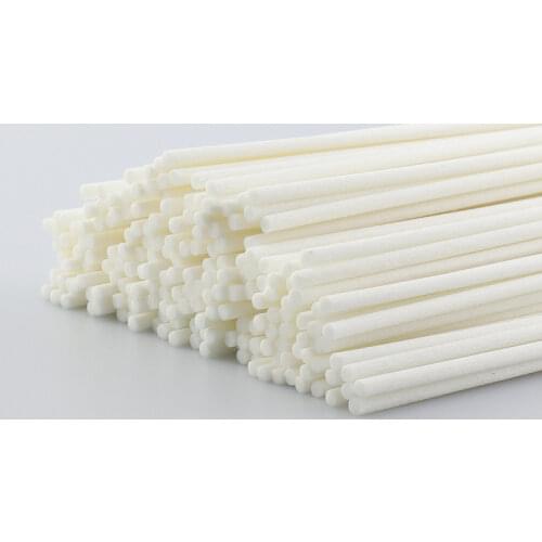 22cmx3mm 1000pcs White Fiber Rattan Sticks Essential oil Reed Diffuser Sticks for Home Fragrance Air Freshener