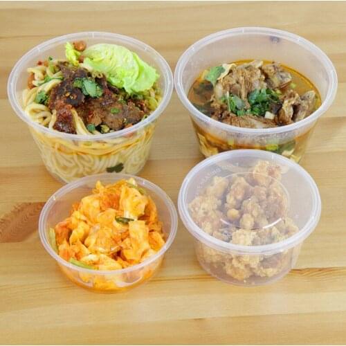 2500ml Eco-friendly PP Disposable lunch boxes Fruit Storage Boxes Transparent meal box Takeaway packaged fast food boxes