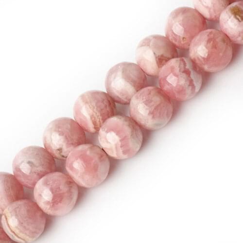 4-7mm AAA Natural Pink Rhodochrosite Stone Beads Round Loose DIY Beads For Jewelry Making Beads Accessories 15'' DIY Women Gift