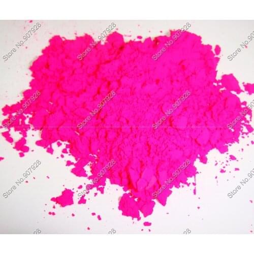 50gram x NEON Rose Color Fluorescent Pigment Powder for Gel Nail Polish&Painting&Printing&Soaps