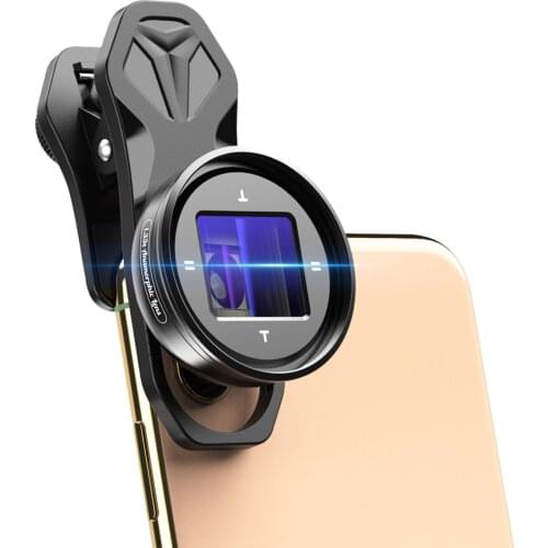 APEXEL APL-HBHDAN 1.33X Anamorphic Lens Movie Lens with HD Multiple Coatings Storage Bag Cleaning Cloth for Smartphone
